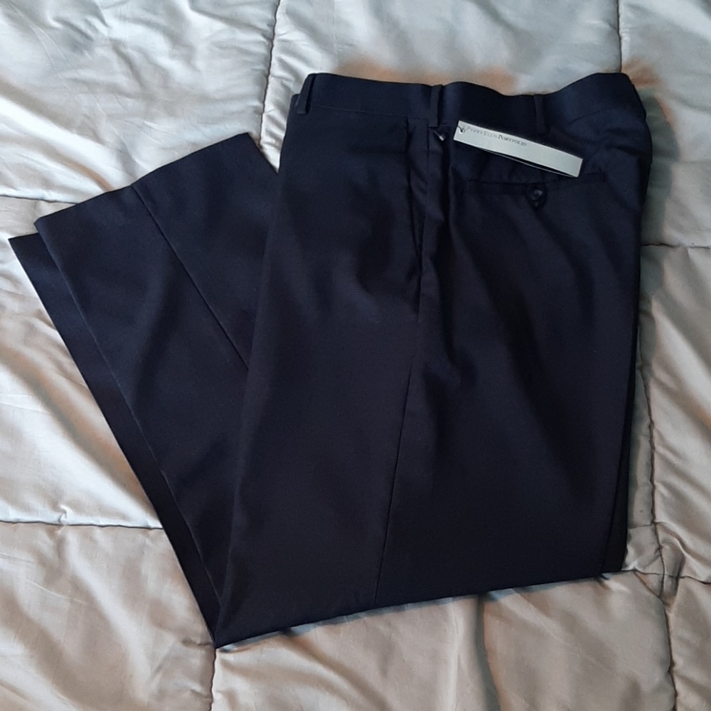 Perry Ellis portfolio dark blue dress pants 34/30